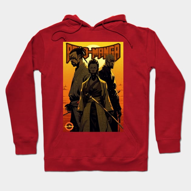 Three The Edo Way Hoodie by Afro-Manga